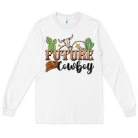 White future cowboy Long Sleeve Tee - MaliasSmallBusiness