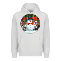 Dove Grey western snowman christmas ornament Premium Hoodie - Jasminsmagicworld