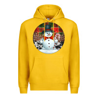 Lemon western snowman christmas ornament Premium Hoodie - Jasminsmagicworld