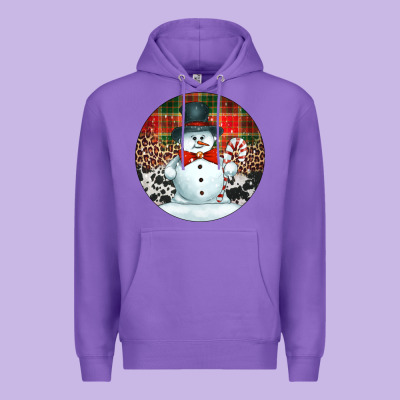 Western Snowman Christmas Ornament Premium Hoodie Designed By Jasminsmagicworld