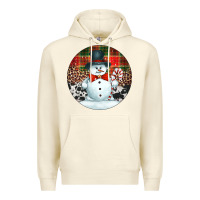 Sandshell western snowman christmas ornament Premium Hoodie - Jasminsmagicworld