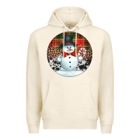Tofu western snowman christmas ornament Premium Hoodie - Jasminsmagicworld