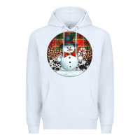 White western snowman christmas ornament Premium Hoodie - Jasminsmagicworld