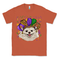 Copper Mardi Gras White Pomeranian with Hat Classic Tee - RanaPortraitStore