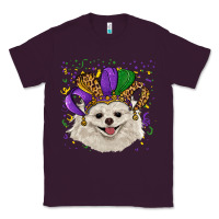 Mardi Gras White Pomeranian With Hat Classic Tee | Teevron