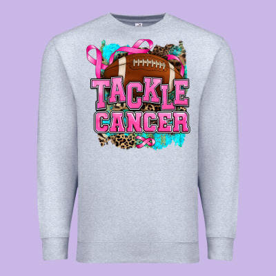 Tackle Cancer Premium Sweatshirt Designed By Adodesignshop