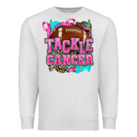 Oatmeal Heather tackle cancer Premium Sweatshirt - AdoDesignShop