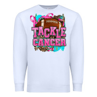White tackle cancer Premium Sweatshirt - AdoDesignShop