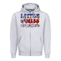Heather Grey little miss america Zipper Hoodie - texasbilliewilder