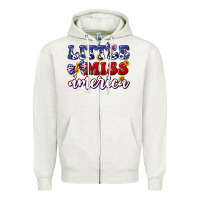 Oatmeal Heather little miss america Zipper Hoodie - texasbilliewilder