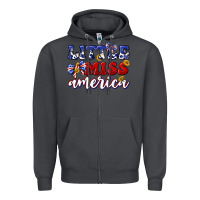 Smoke little miss america Zipper Hoodie - texasbilliewilder