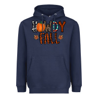 Navy howdy fall Heavyweight Hoodie - CowhideDigitalArt