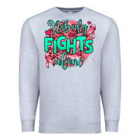 Heather Grey nobody fights alone Premium Sweatshirt - AdoDesignShop