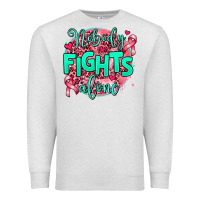 Oatmeal Heather nobody fights alone Premium Sweatshirt - AdoDesignShop