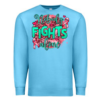 Ocean Blue nobody fights alone Premium Sweatshirt - AdoDesignShop