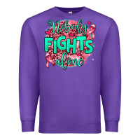 Purple nobody fights alone Premium Sweatshirt - AdoDesignShop