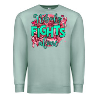 Seafoam nobody fights alone Premium Sweatshirt - AdoDesignShop
