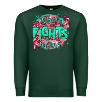 Sports Green nobody fights alone Premium Sweatshirt - AdoDesignShop