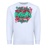 White nobody fights alone Premium Sweatshirt - AdoDesignShop