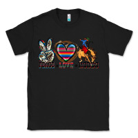 Black peace love rodeo Classic Tee - Zillion Design Studio