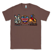 Chestnut peace love rodeo Classic Tee - Zillion Design Studio