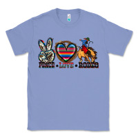 Colony Blue peace love rodeo Classic Tee - Zillion Design Studio