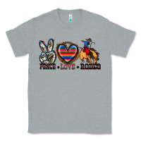 Heather Grey peace love rodeo Classic Tee - Zillion Design Studio