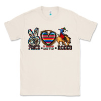 Natural peace love rodeo Classic Tee - Zillion Design Studio