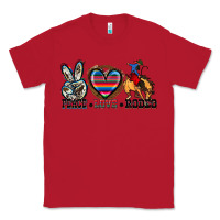 Red peace love rodeo Classic Tee - Zillion Design Studio