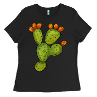 Black cactus Ladies Tee - BarkalooDesign