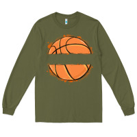 Army Green custom basketball Long Sleeve Tee - MaliasSmallBusiness