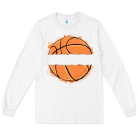 White custom basketball Long Sleeve Tee - MaliasSmallBusiness