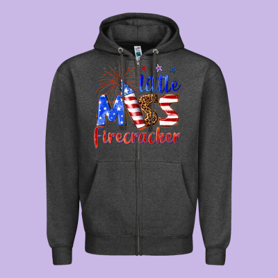 Zipper Hoodie little miss firecracker billie wilder