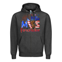 Charcoal Heather little miss firecracker billie wilder Zipper Hoodie - texasbilliewilder