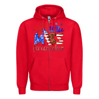 Red little miss firecracker billie wilder Zipper Hoodie - texasbilliewilder