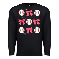 Black baseball coquette bow Premium Sweatshirt - JahusDesignShop