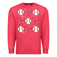 Cardinal baseball coquette bow Premium Sweatshirt - JahusDesignShop
