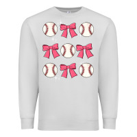 Dove Grey baseball coquette bow Premium Sweatshirt - JahusDesignShop