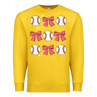 Lemon baseball coquette bow Premium Sweatshirt - JahusDesignShop