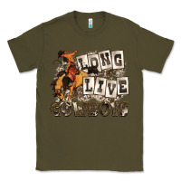 Army Green long live cowboys Classic Tee - Zillion Design Studio