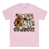 Bubblegum Pink long live cowboys Classic Tee - Zillion Design Studio
