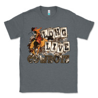 Charcoal Heather long live cowboys Classic Tee - Zillion Design Studio
