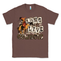 Chestnut long live cowboys Classic Tee - Zillion Design Studio