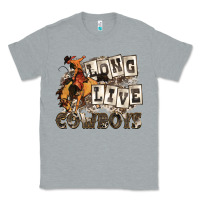 Heather Grey long live cowboys Classic Tee - Zillion Design Studio