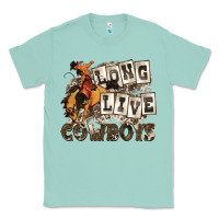 Seafoam long live cowboys Classic Tee - Zillion Design Studio