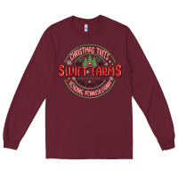 Burgundy Christmas swiftmas Long Sleeve Tee - MaliasSmallBusiness