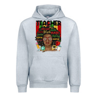 Heather Grey black woman teacher Urban Hoodie - MaliasSmallBusiness