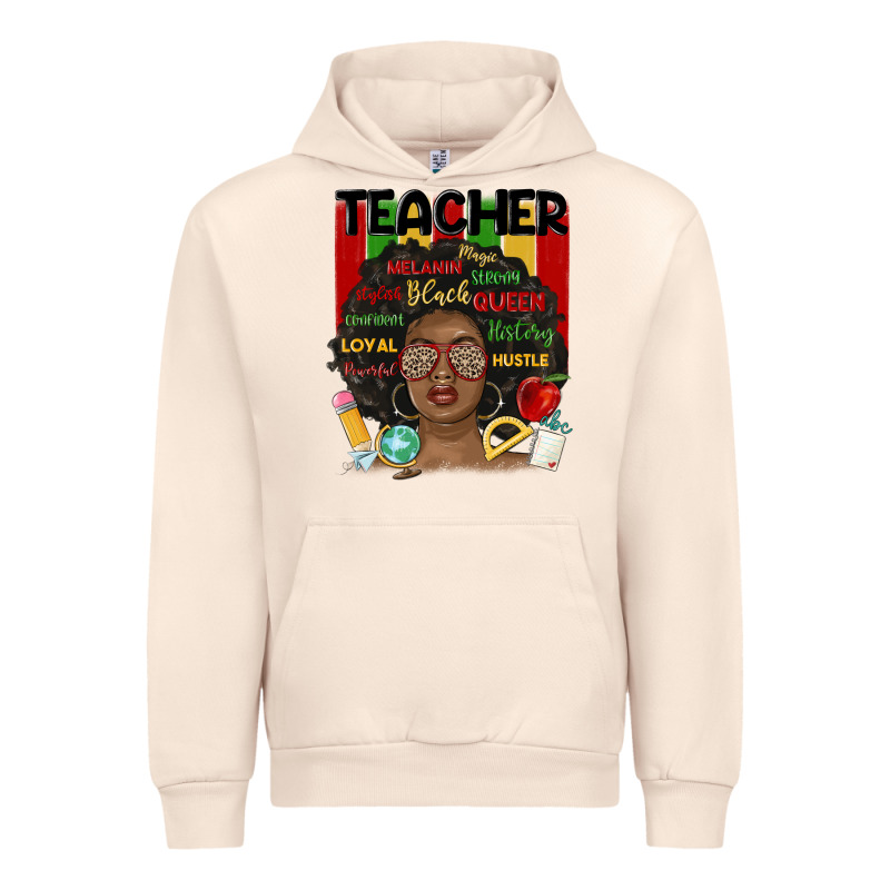 Black Woman Teacher Urban Hoodie by MaliasSmallBusiness | Teevron