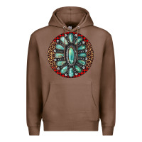 Chestnut turquoise gemstone christmas ornament Premium Hoodie - Jasminsmagicworld