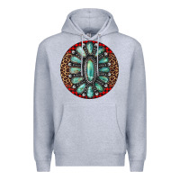Heather Grey turquoise gemstone christmas ornament Premium Hoodie - Jasminsmagicworld